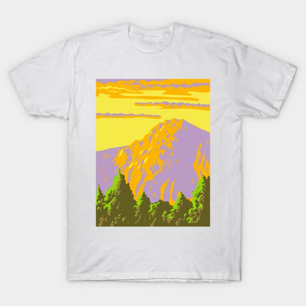 Samaria Gorge on the Island of Crete in Greece WPA Art Deco Poster T-Shirt by retrovectors